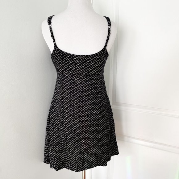 Volcom Black and White Try The Knot Floral Print Dress - Picture 3 of 6